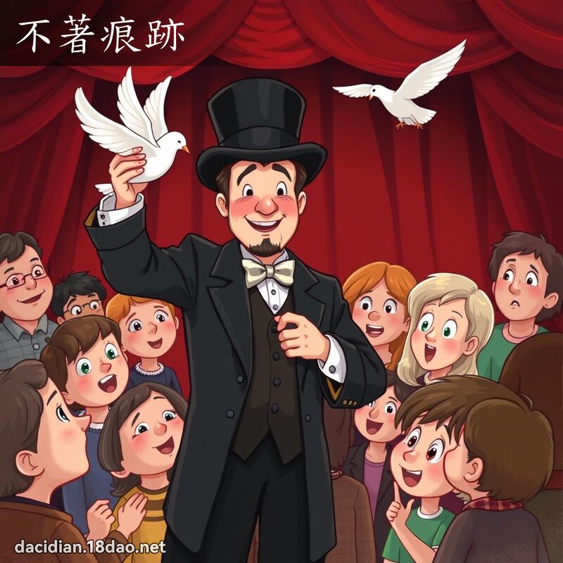 不著痕跡 - 國語大辭典配圖