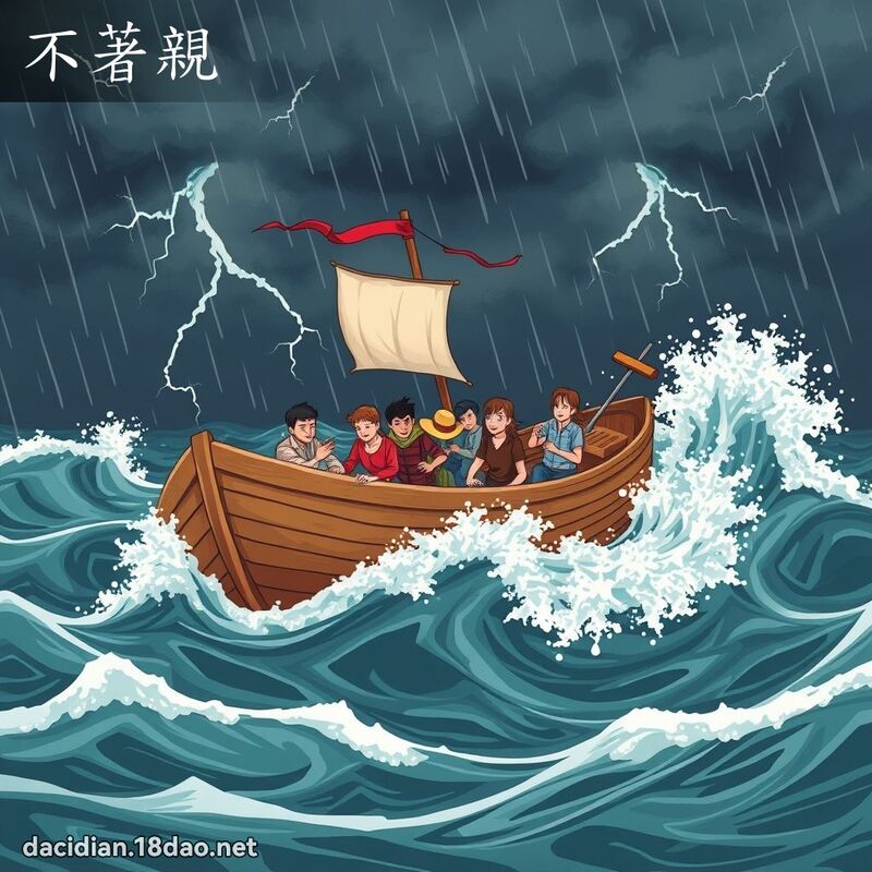不著亲 - 国语大辞典配图