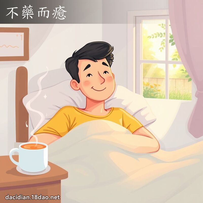 不藥而癒 - 國語大辭典配圖
