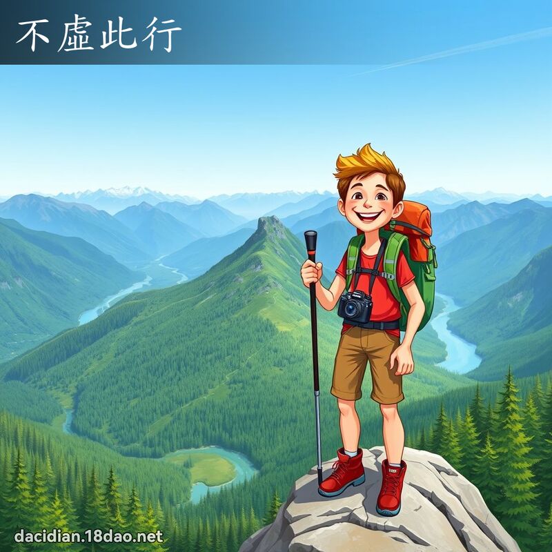 不虚此行 - 国语大辞典配图