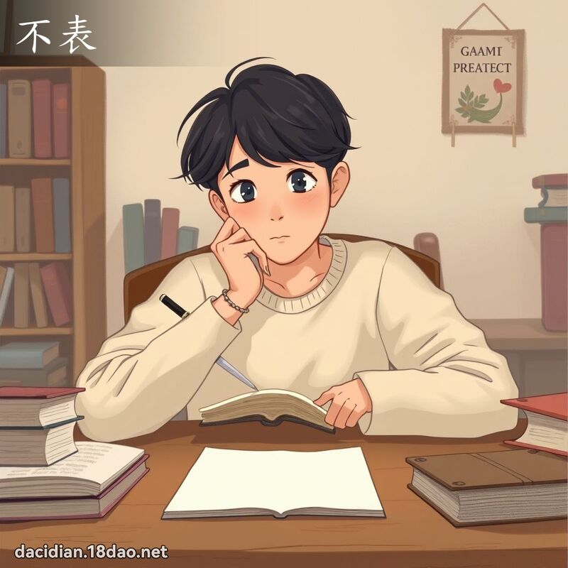 不表 - 国语大辞典配图