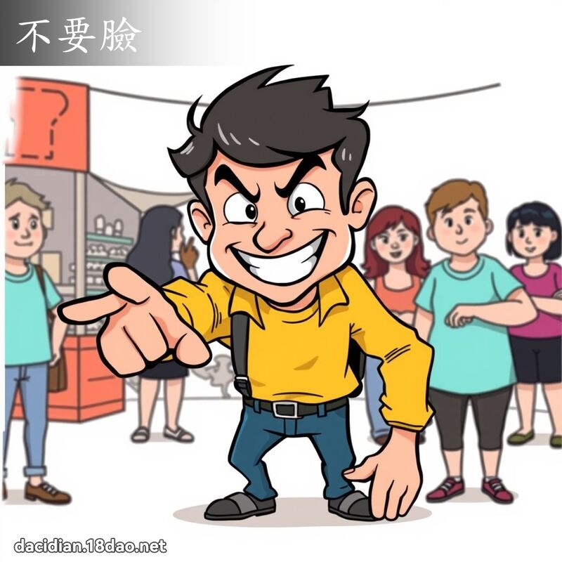 不要脸 - 国语大辞典配图