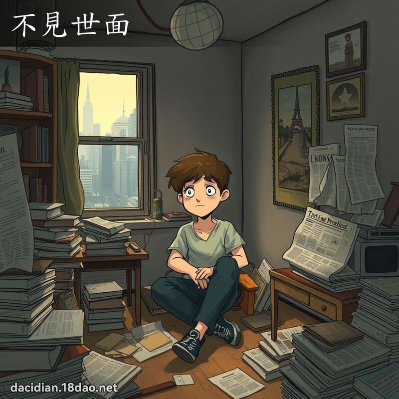 不见世面 - 国语大辞典配图
