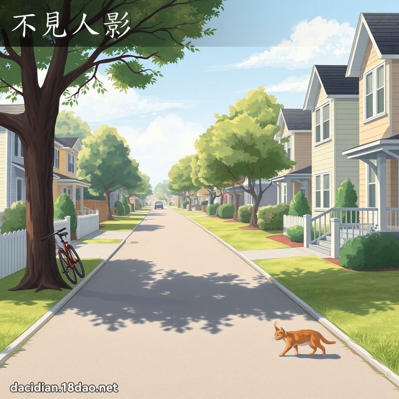 不見人影 - 國語大辭典配圖