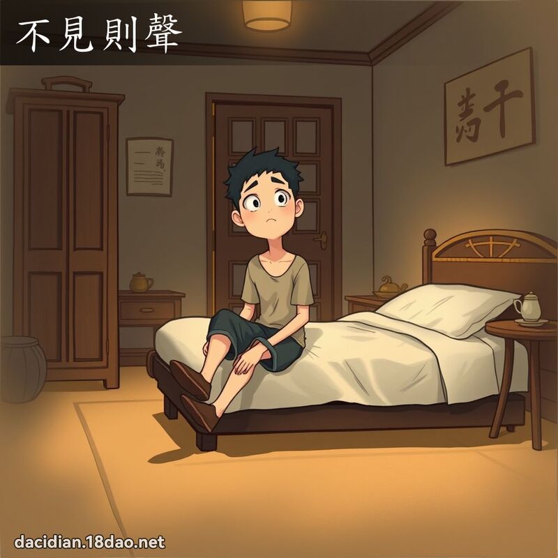 不见则声 - 国语大辞典配图