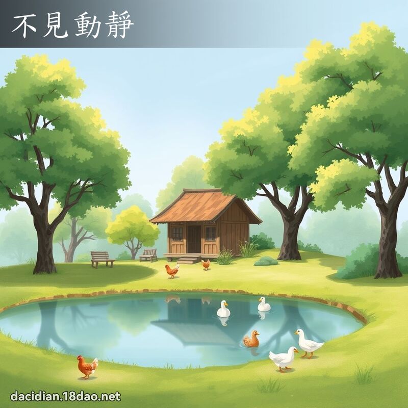 不見動靜 - 國語大辭典配圖