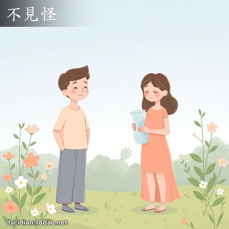 不见怪 - 国语大辞典配图