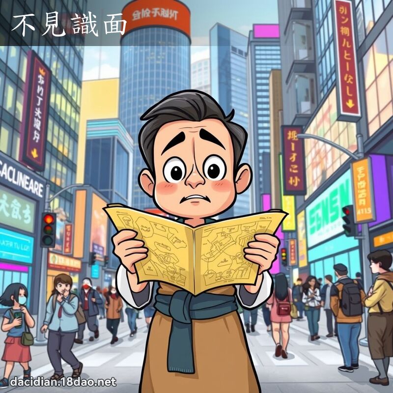 不见识面 - 国语大辞典配图