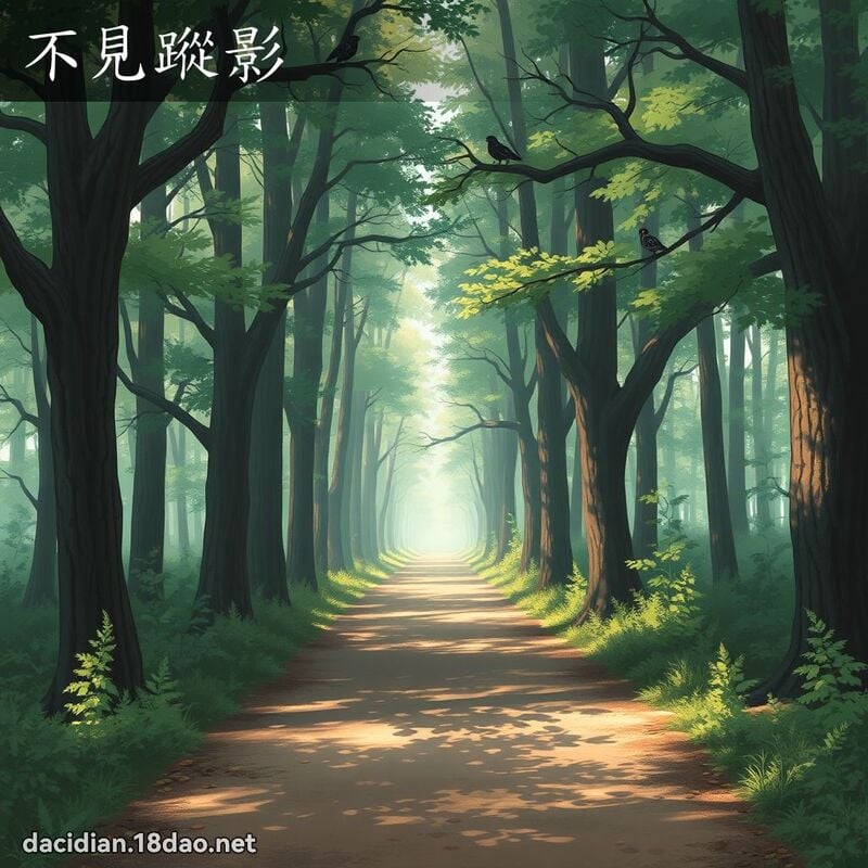 不見蹤影 - 國語大辭典配圖