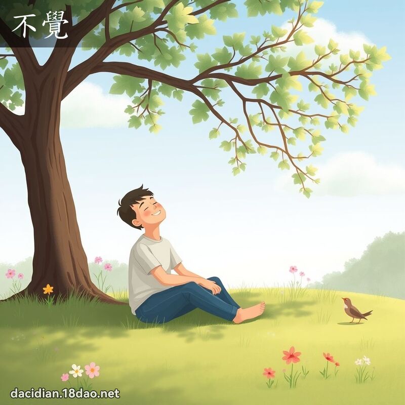 不觉 - 国语大辞典配图