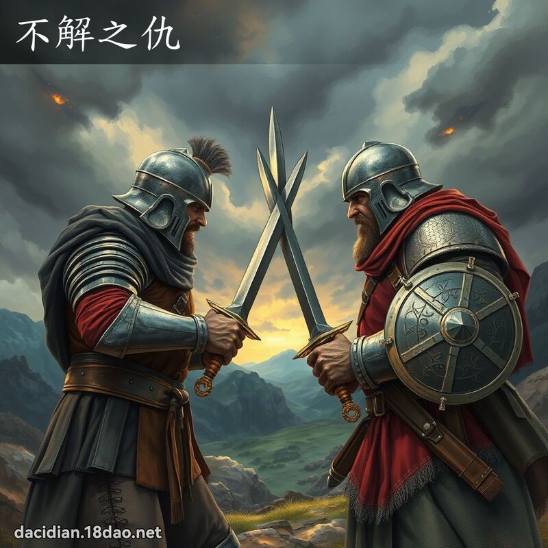 不解之仇 - 國語大辭典配圖