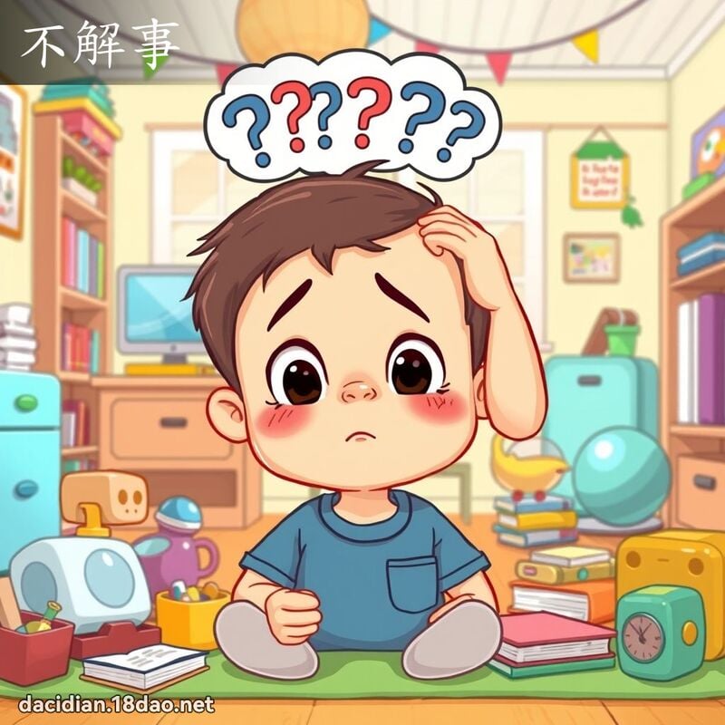 不解事 - 国语大辞典配图