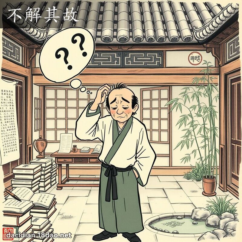 不解其故 - 国语大辞典配图