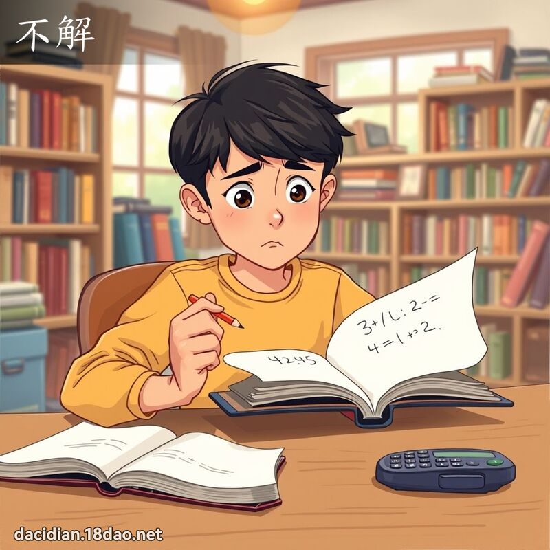 不解 - 国语大辞典配图