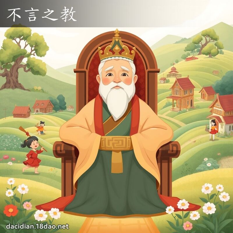 不言之教 - 國語大辭典配圖