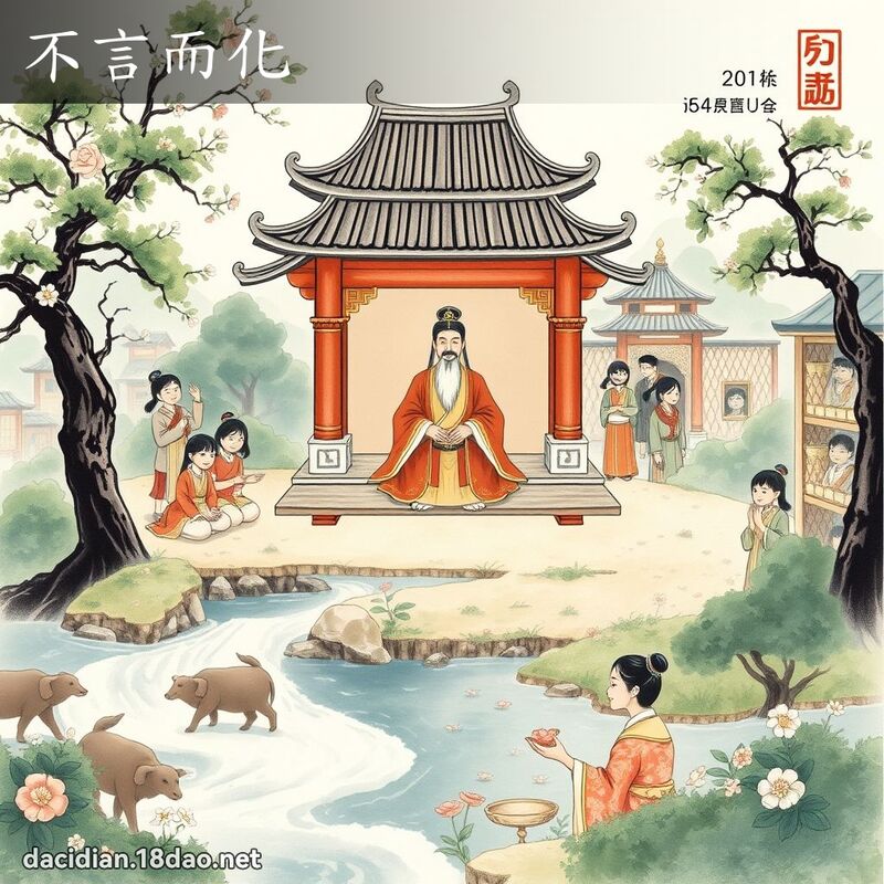 不言而化 - 国语大辞典配图