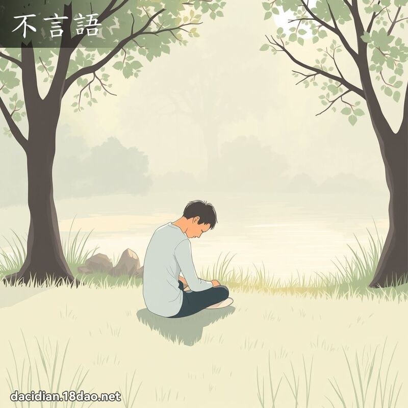 不言语 - 国语大辞典配图