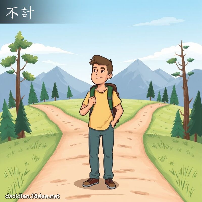 不计 - 国语大辞典配图