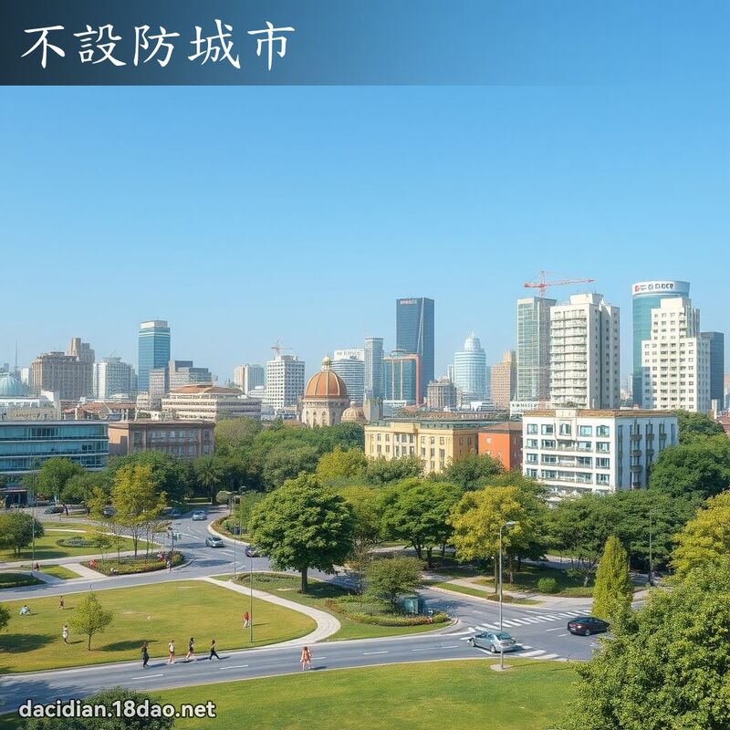 不设防城市 - 国语大辞典配图