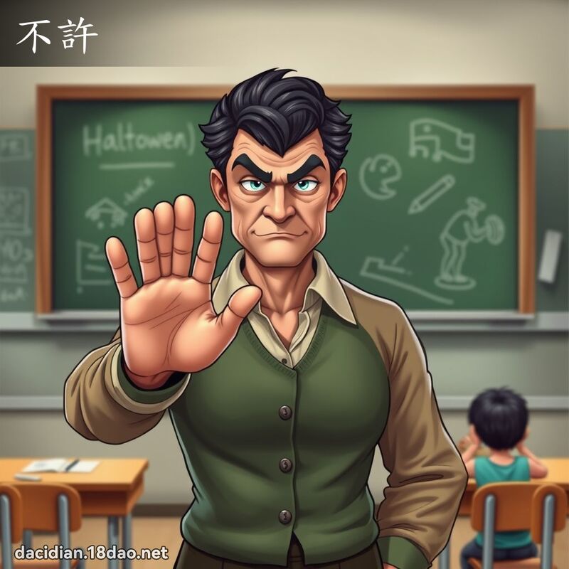 不許 - 國語大辭典配圖