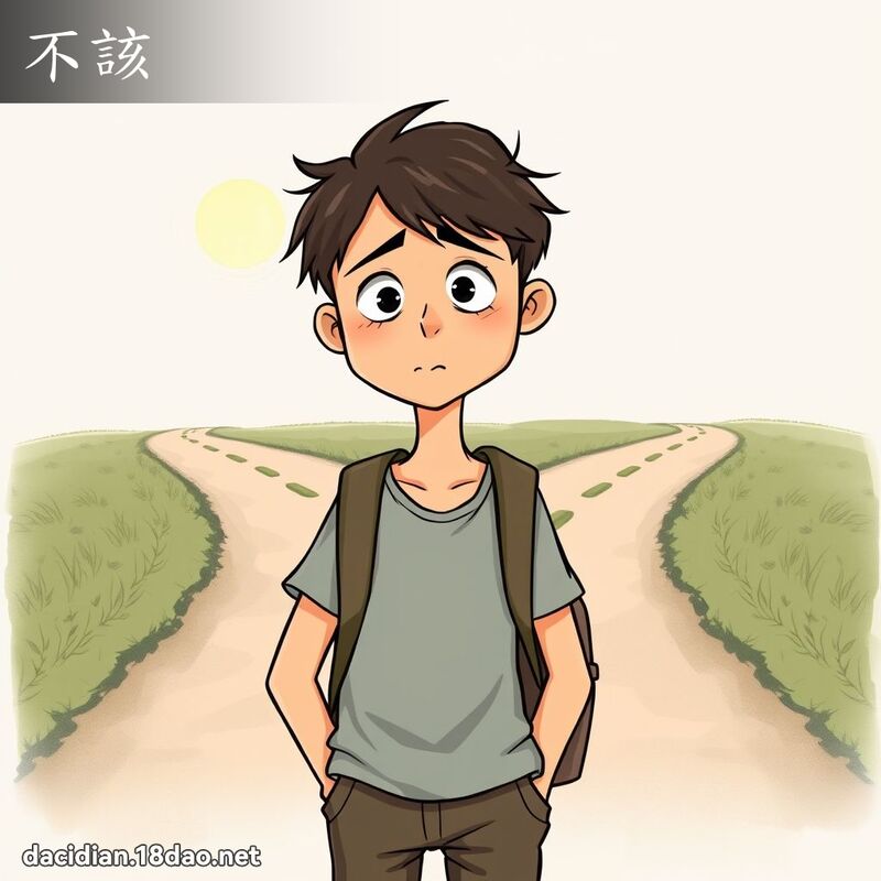 不该 - 国语大辞典配图