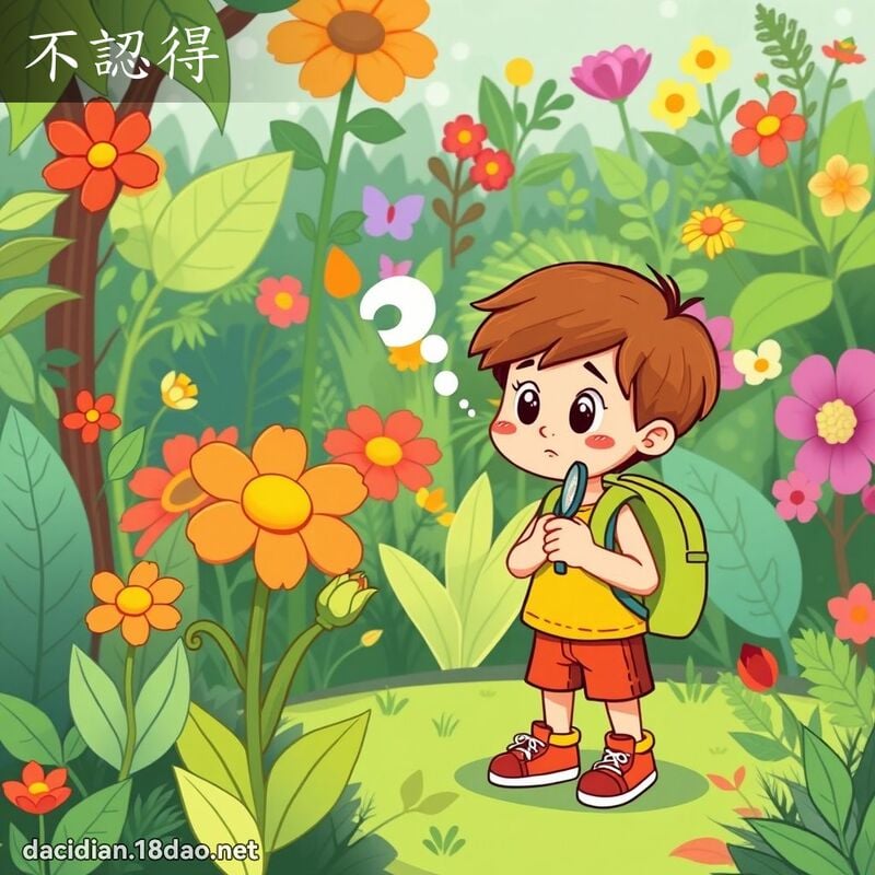 不认得 - 国语大辞典配图