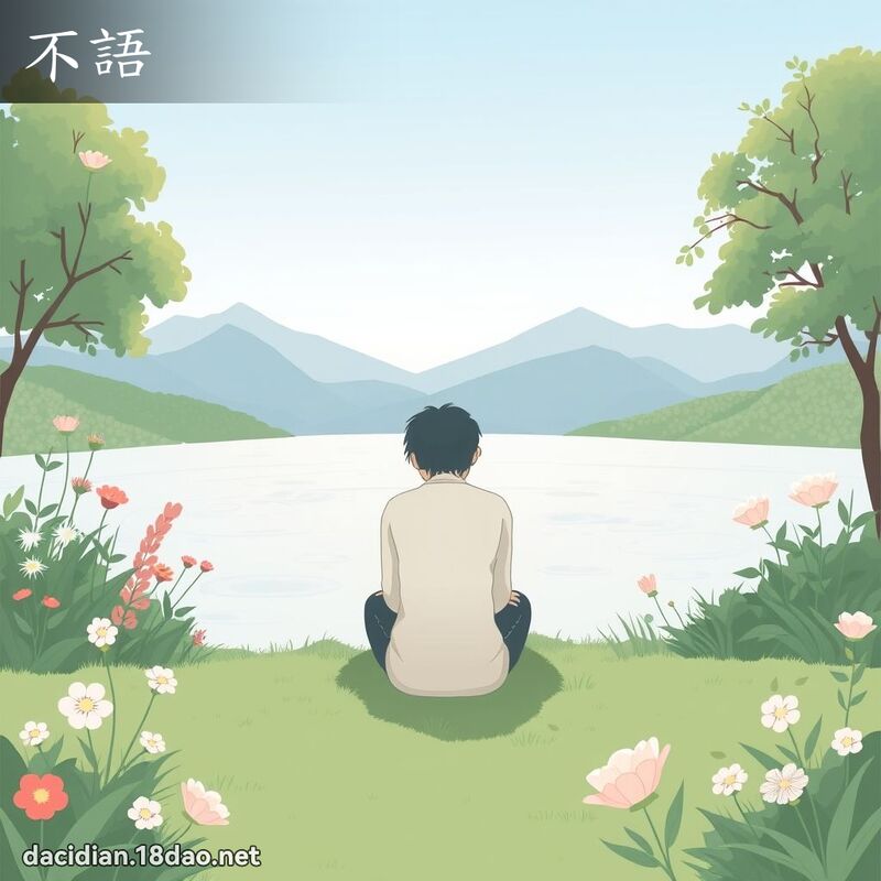 不语 - 国语大辞典配图