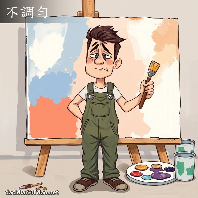 不调匀 - 国语大辞典配图