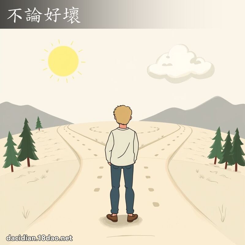 不论好坏 - 国语大辞典配图