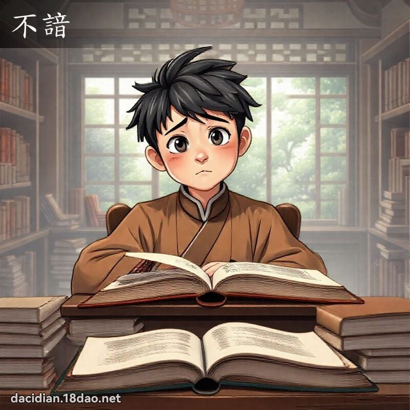 不諳 - 國語大辭典配圖