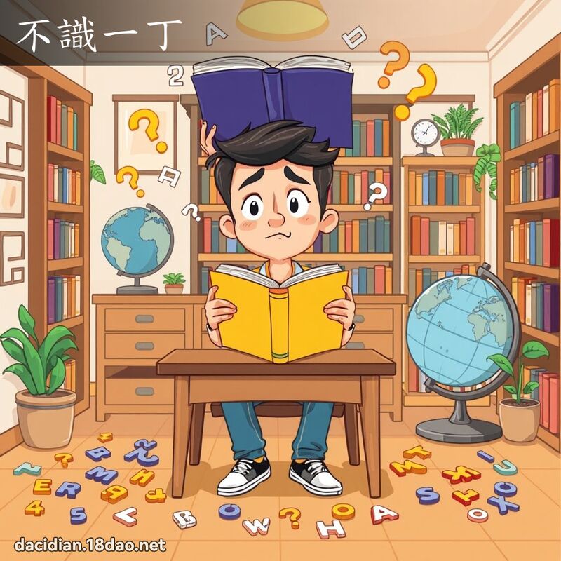 不识一丁 - 国语大辞典配图