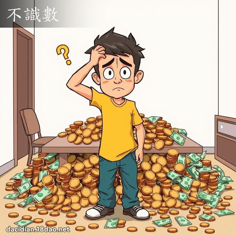 不識數 - 國語大辭典配圖