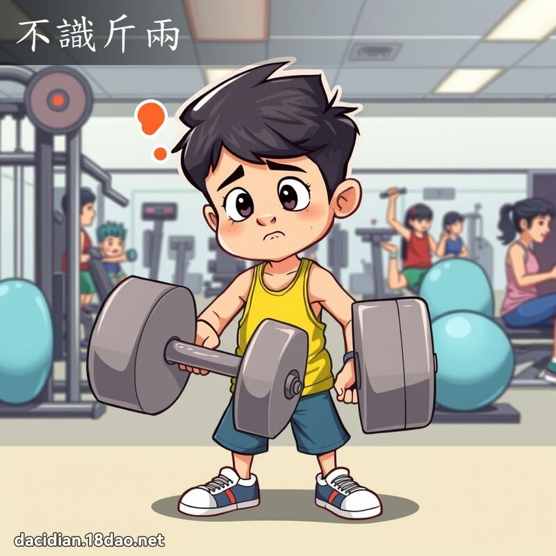 不識斤兩 - 國語大辭典配圖