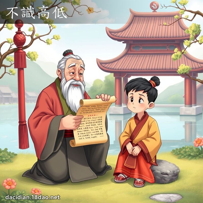不識高低 - 國語大辭典配圖