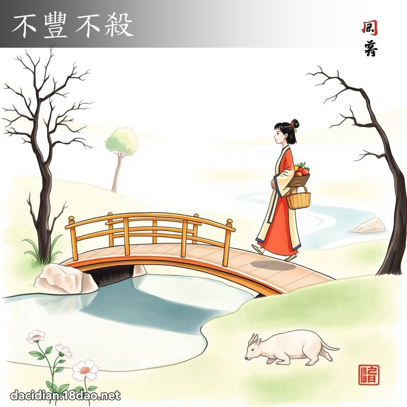 不豐不殺 - 國語大辭典配圖