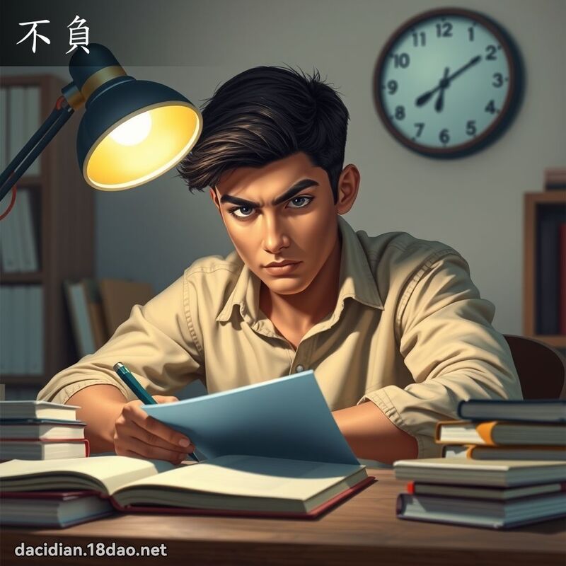 不負 - 國語大辭典配圖
