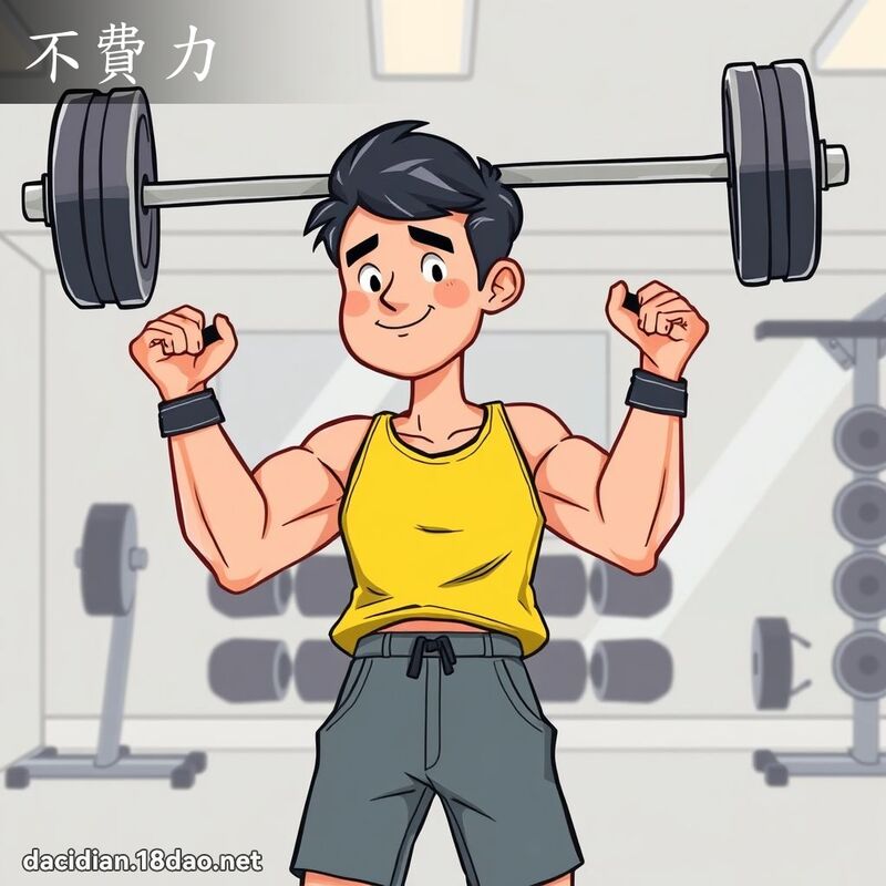 不費力 - 國語大辭典配圖