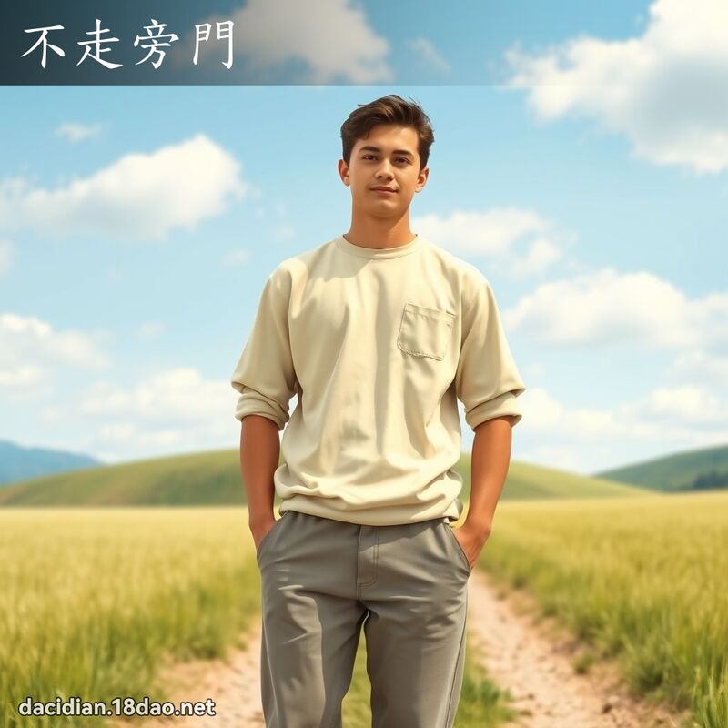 不走旁门 - 国语大辞典配图