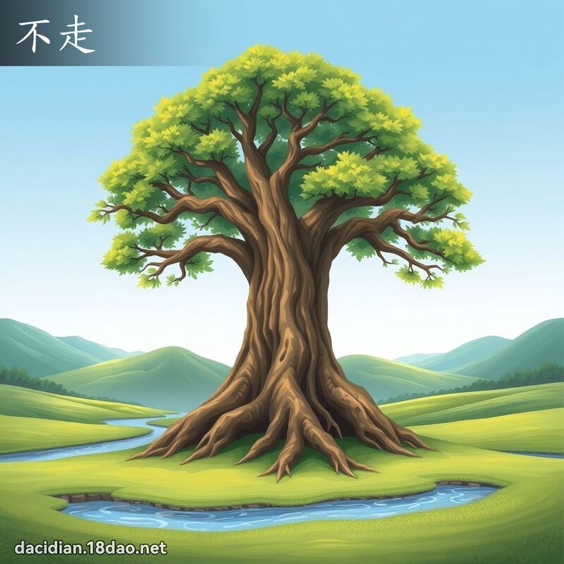 不走 - 國語大辭典配圖