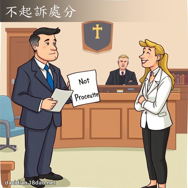 不起诉处分 - 国语大辞典配图