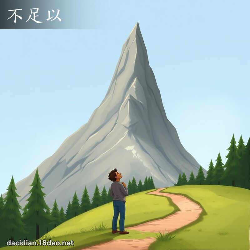 不足以 - 国语大辞典配图