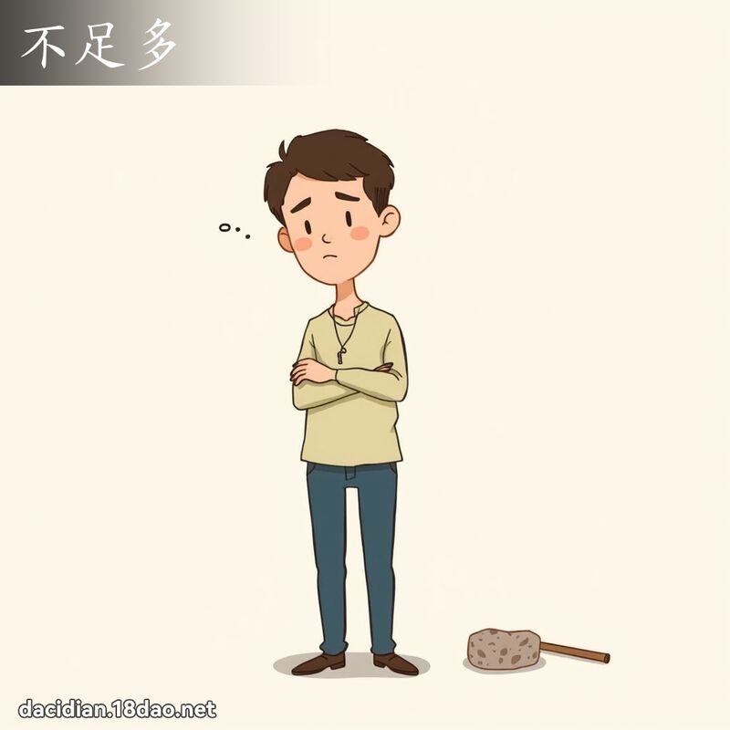 不足多 - 国语大辞典配图