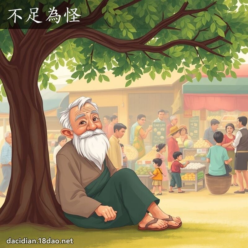 不足為怪 - 國語大辭典配圖