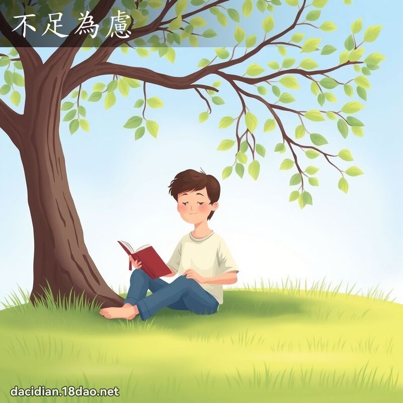 不足为虑 - 国语大辞典配图