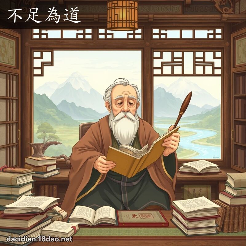 不足为道 - 国语大辞典配图