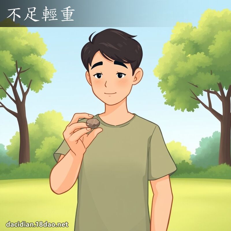 不足轻重 - 国语大辞典配图