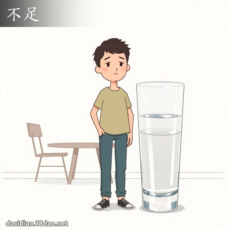 不足 - 国语大辞典配图