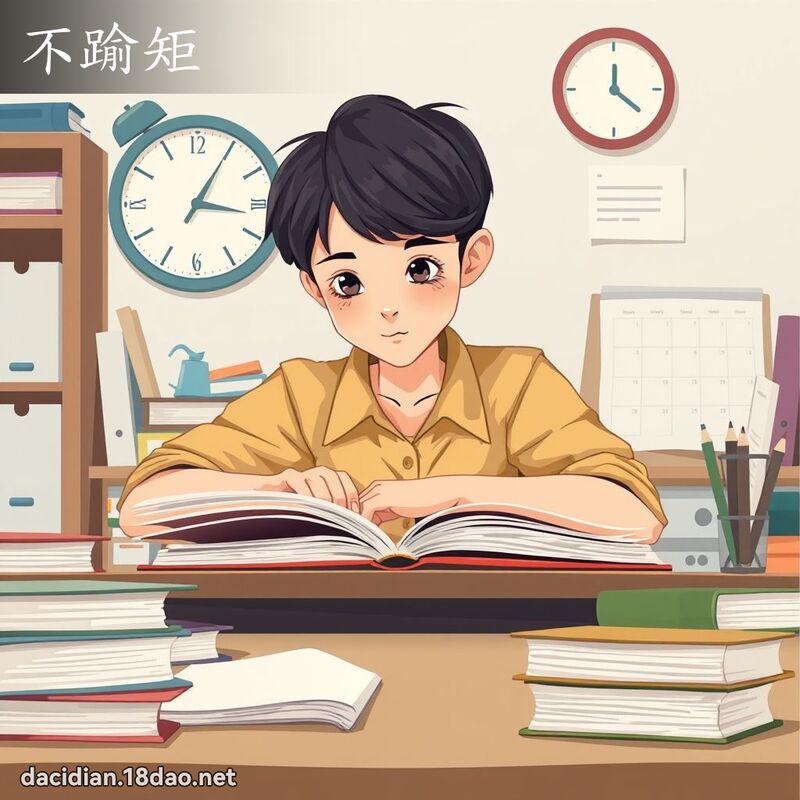 不踰矩 - 國語大辭典配圖