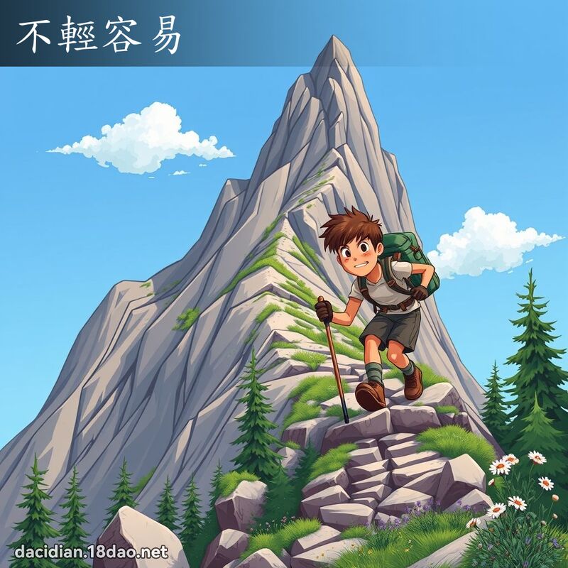 不轻容易 - 国语大辞典配图