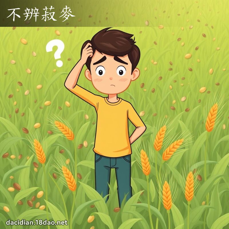 不辨菽麥 - 國語大辭典配圖